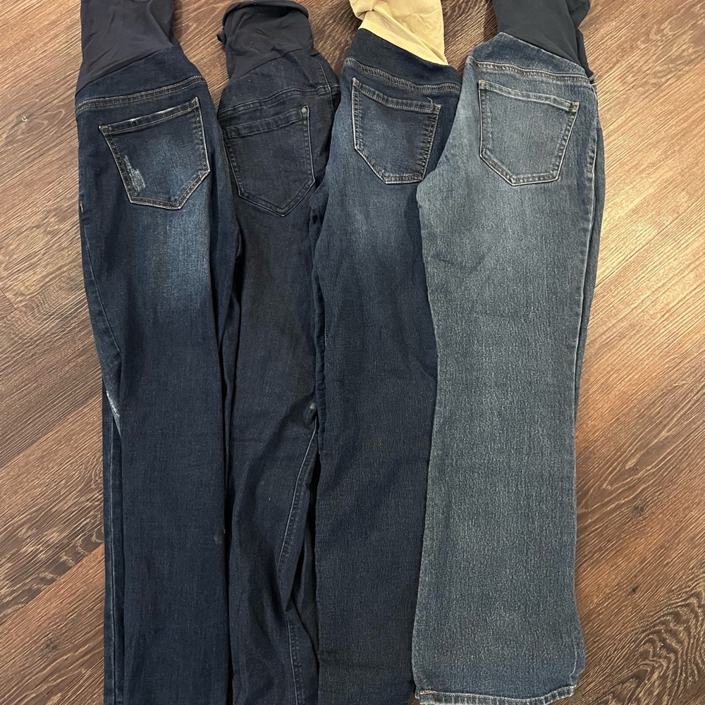 Motherhood Maternity Indigo Blue Jeans Lot